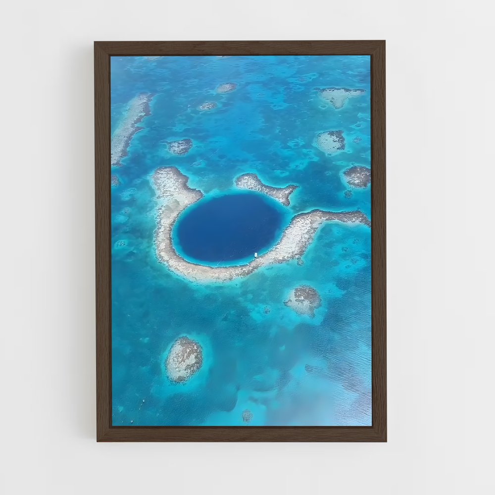 Poster Blue hole belize – affiche Plongée sous-marine (vue 5)